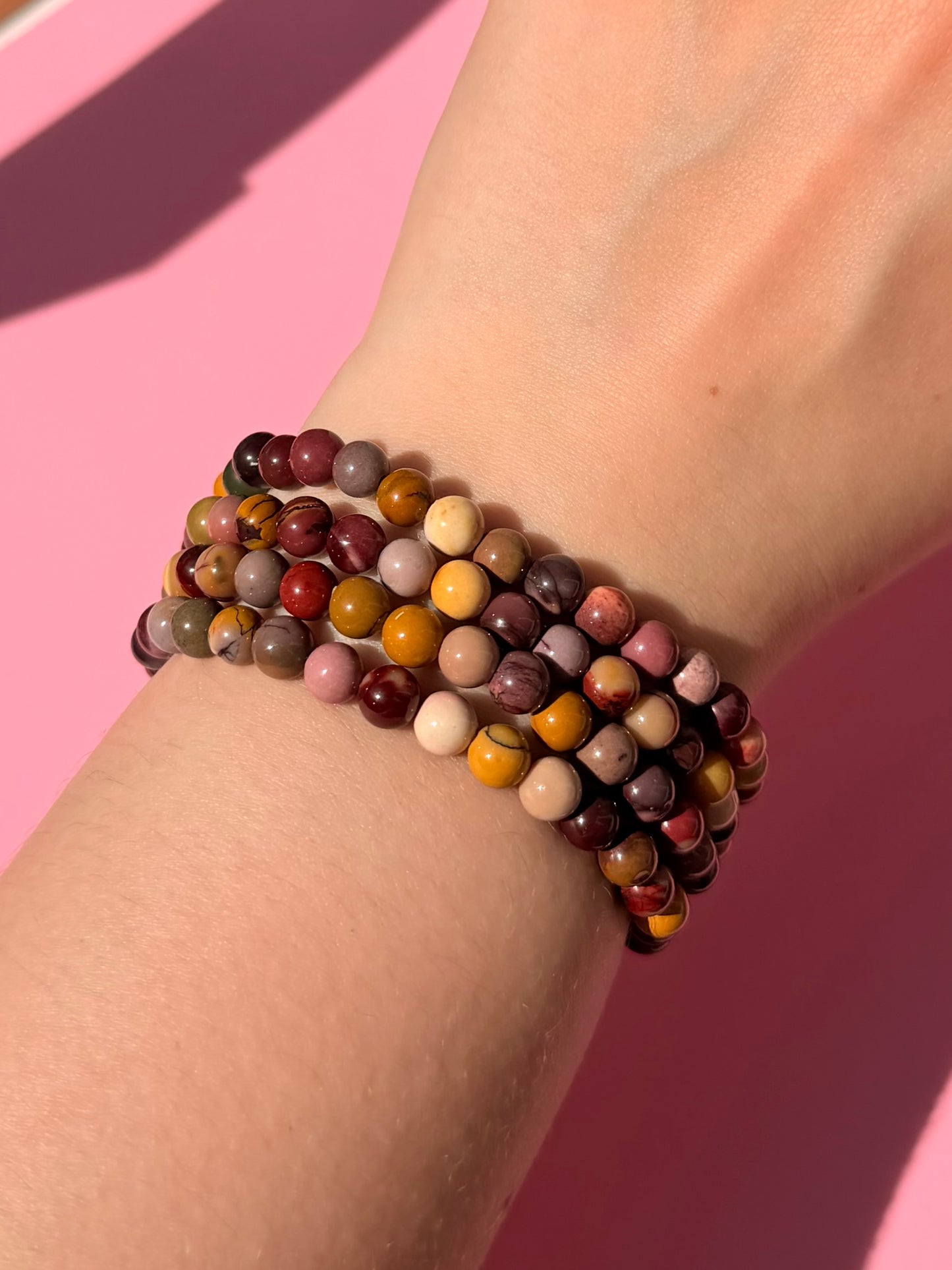 Mookaite 6mm Crystal Bracelet