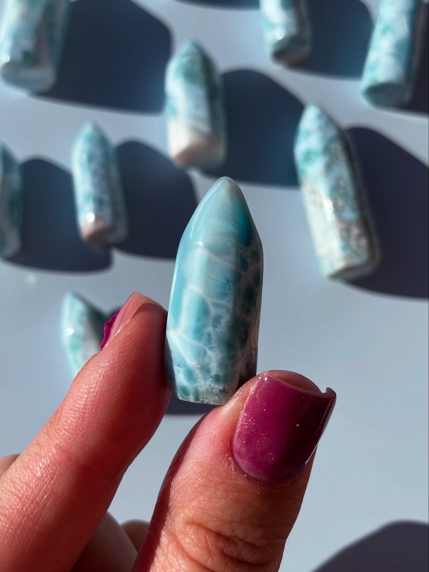 AAA Grade Mini Larimar Tower 12g (Mermaid’s Whisper)