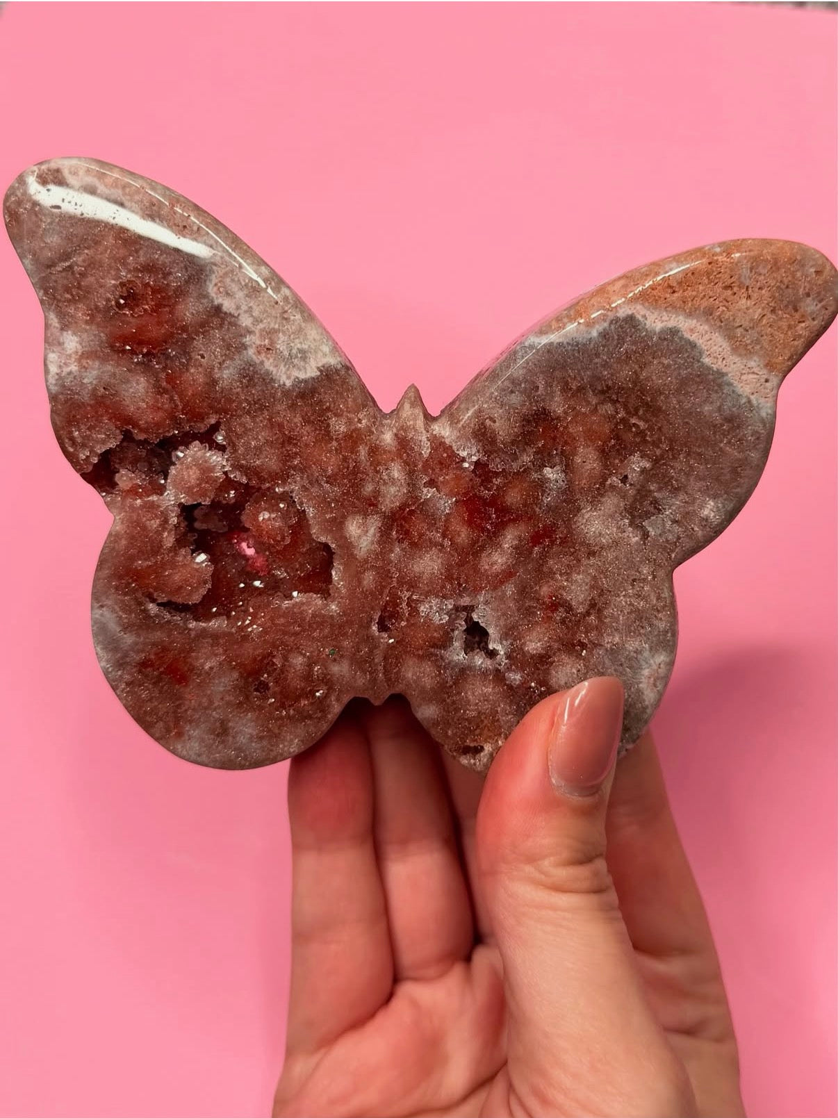Brazilian Pink Amethyst Butterfly