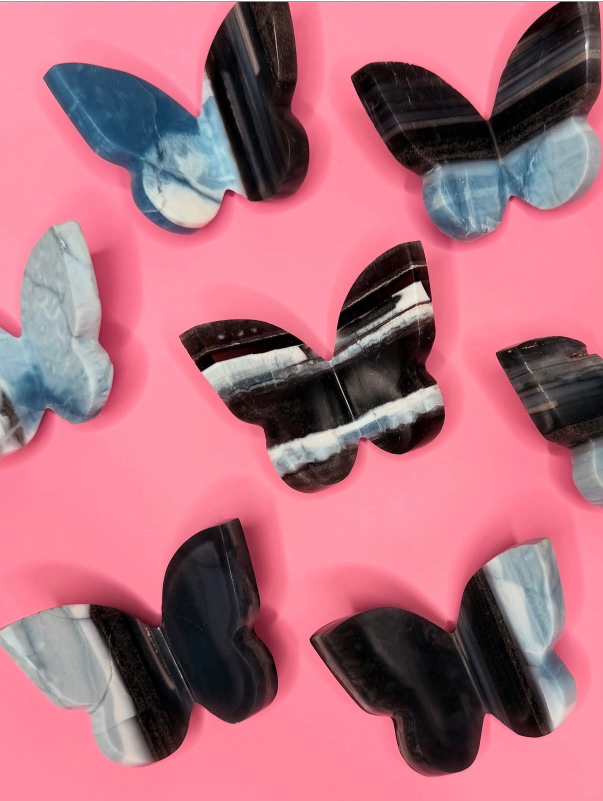 Blue Opal 3D Butterfly