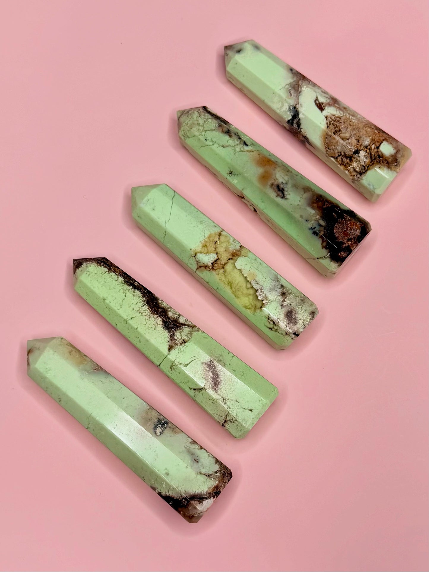 HQ Lemon Chrysoprase Towers