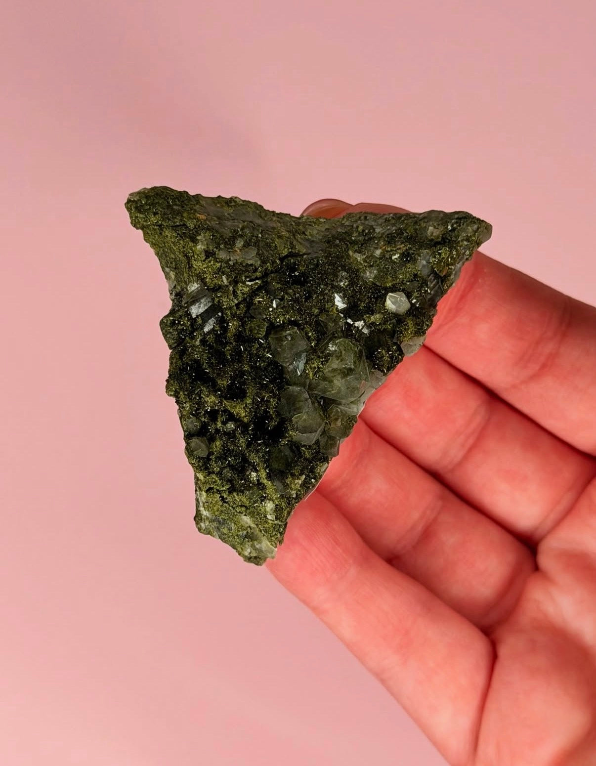 HQ Epidote In Quartz Specimen