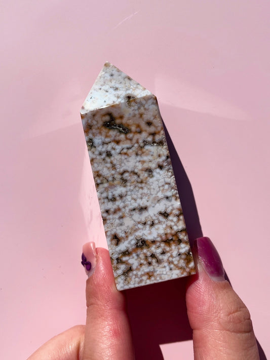 Orbicular 8th Vein Jasper Tower