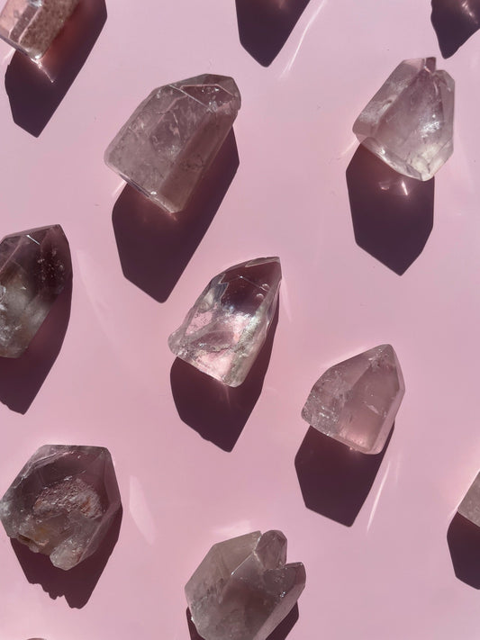 Pink Lithium Mini Tumbled Towers