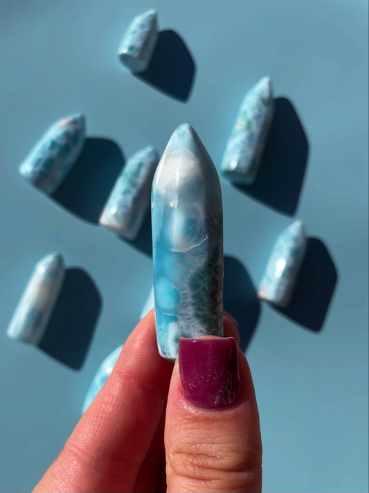 AAA Grade Mini Larimar Tower 29g (Wave Dancer)