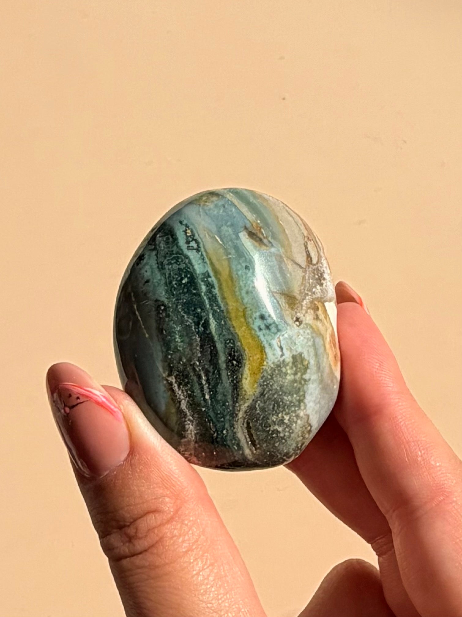 Pick your own - Ocean jasper palm stones