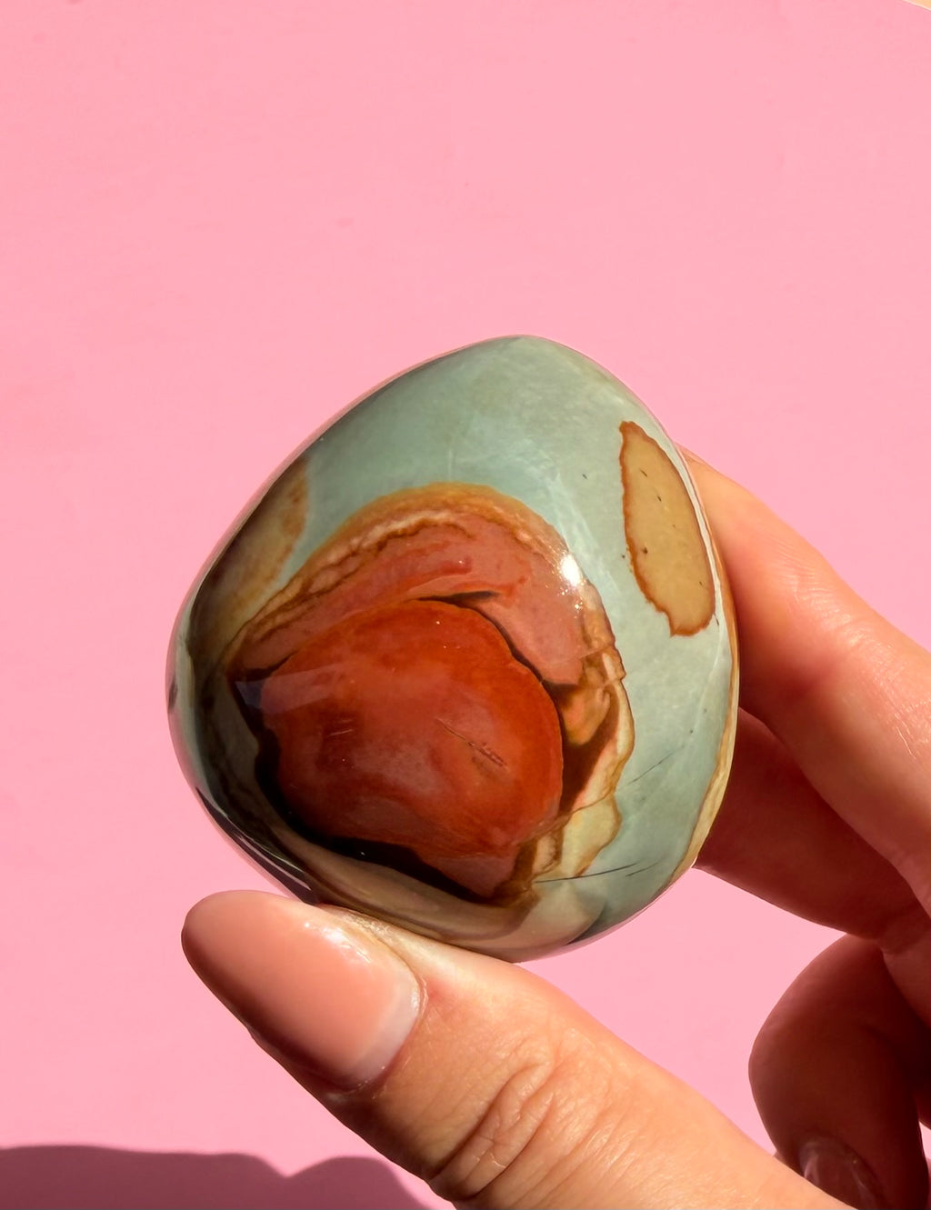 Polychrome Jasper Palm stones - Choose your own