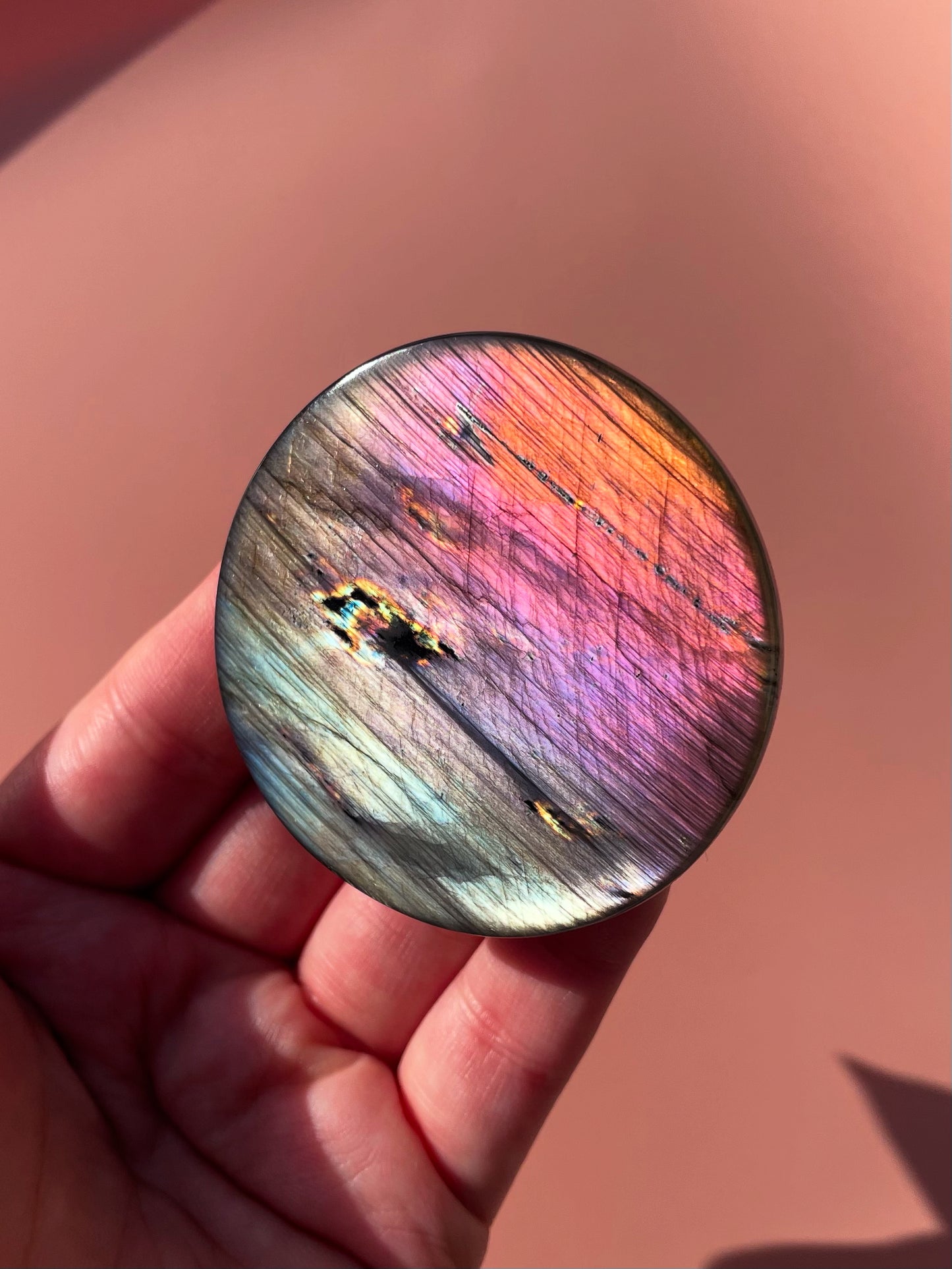 AAA Grade Rare Labradorite Flat Stone - Large