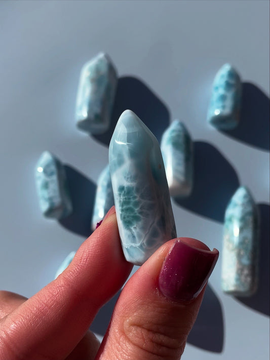 AAA Grade Mini Larimar Tower 16g (Spirit on the tide)