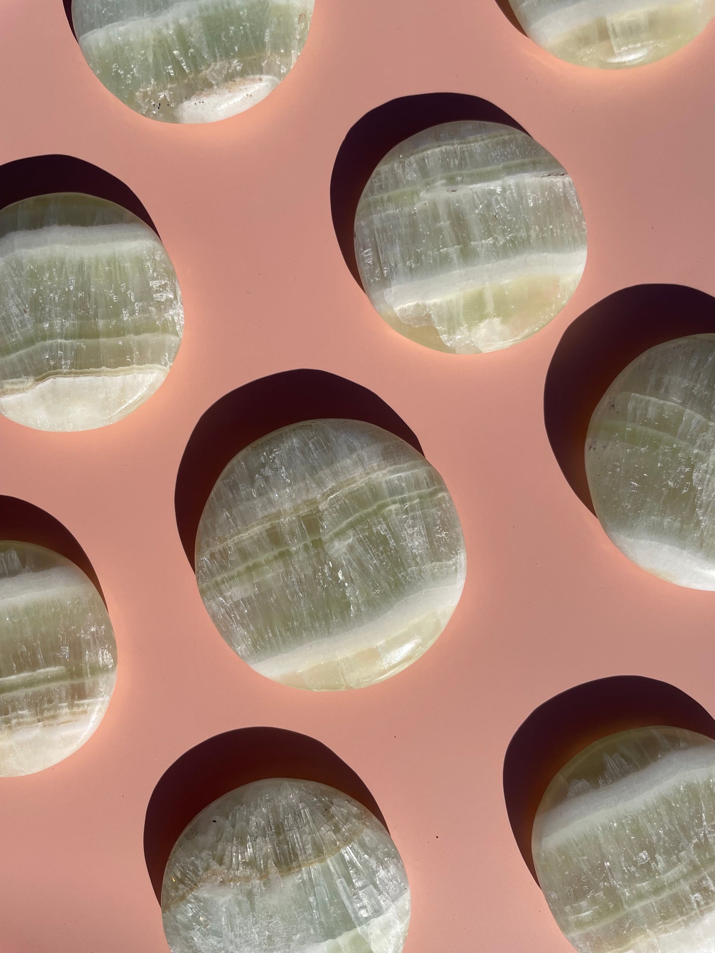 Pistachio Calcite Flat Stone
