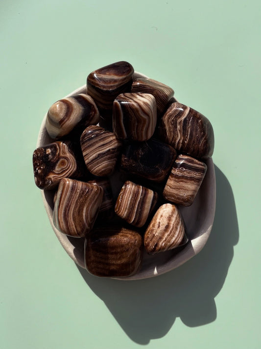Chocolate Calcite Tumbled Stones