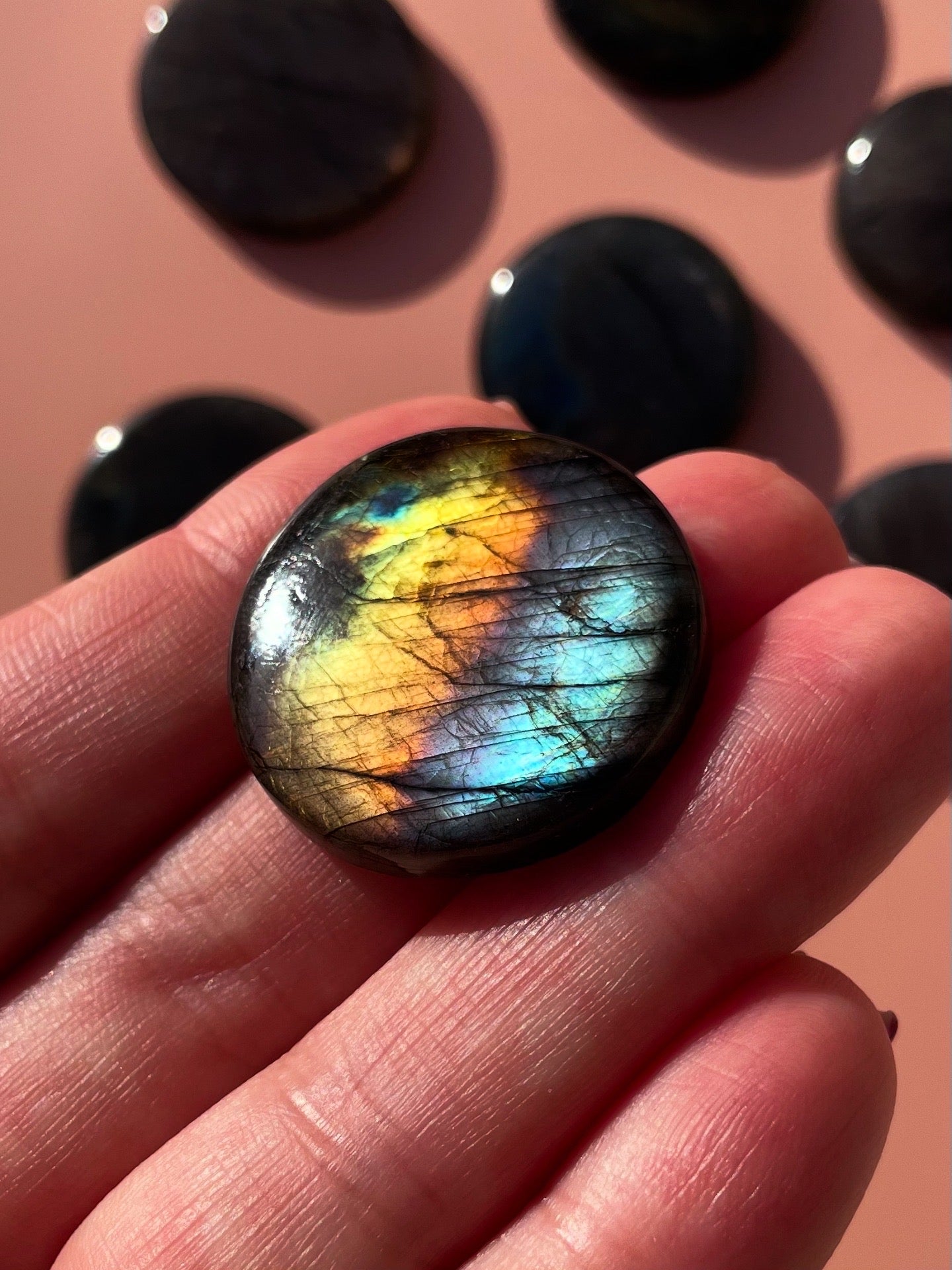 Small Labradorite/Spectrolite Flat Stones
