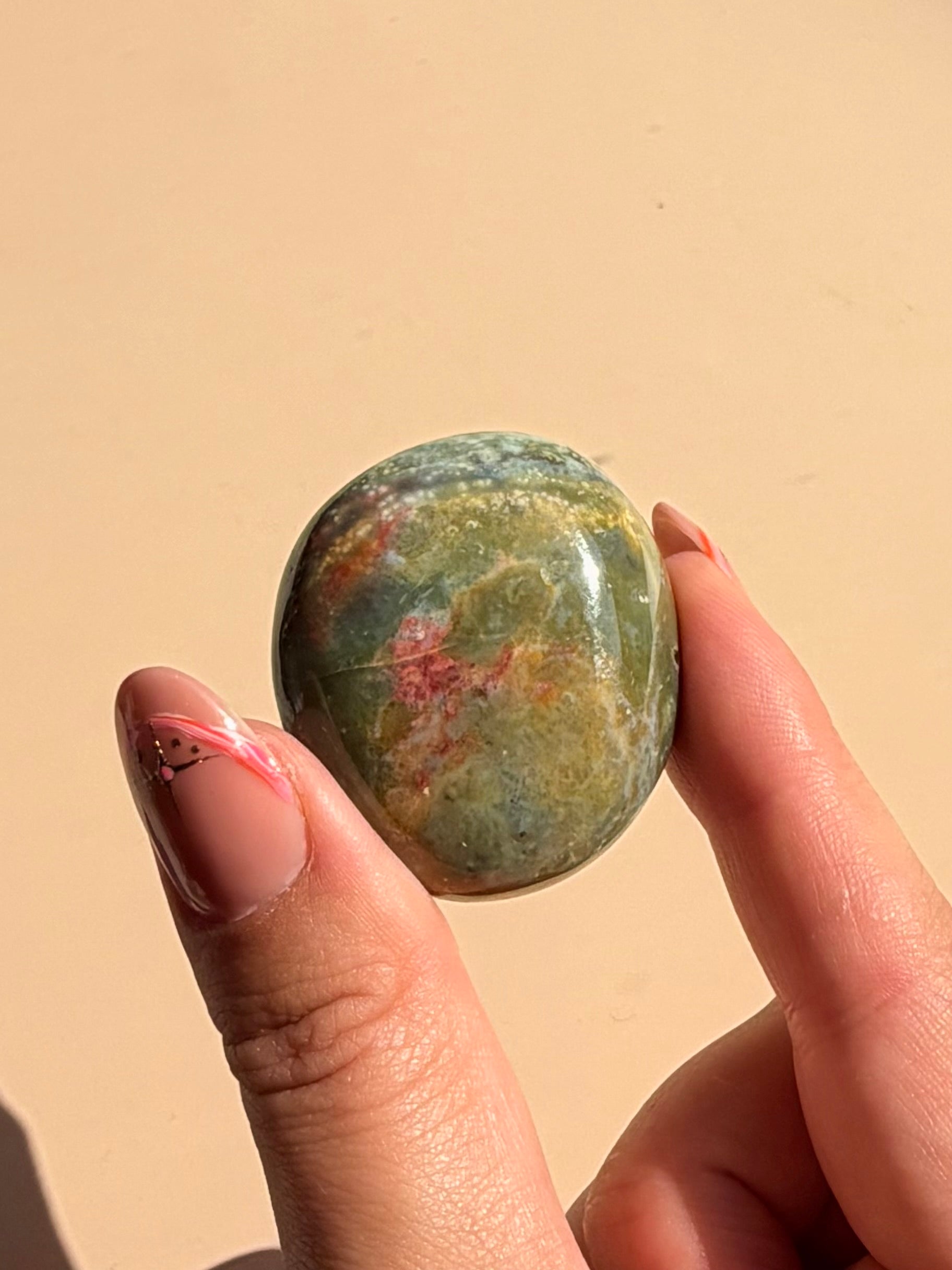 Pick your own - Ocean jasper palm stones