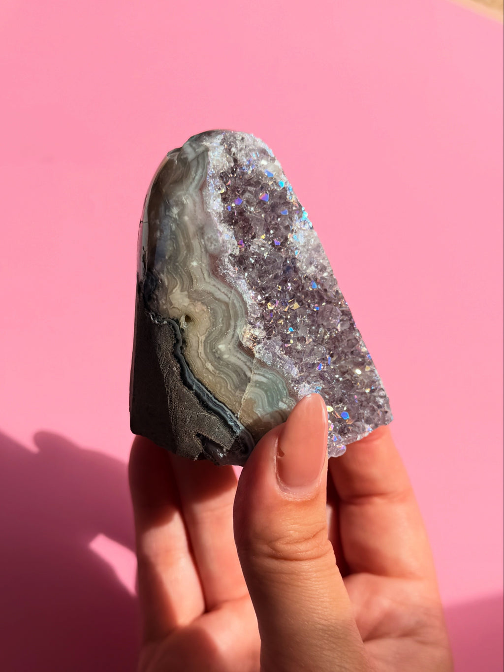 Aura amethyst cut base - 231g