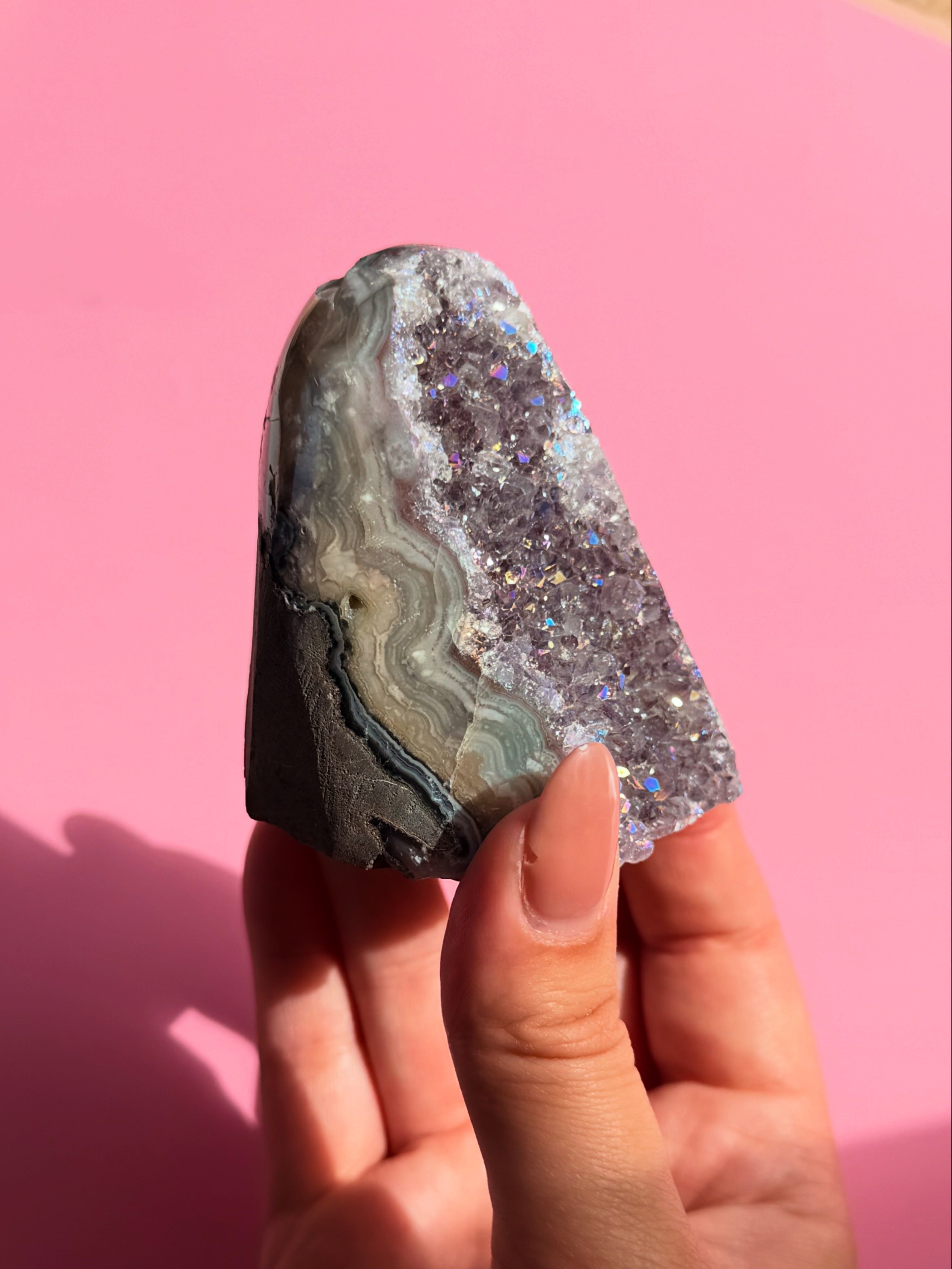 Aura amethyst cut base - 231g