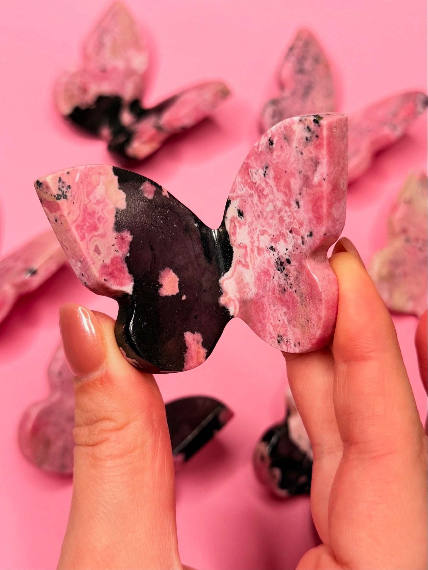 Peruvian Rhodonite 3D Butterfly