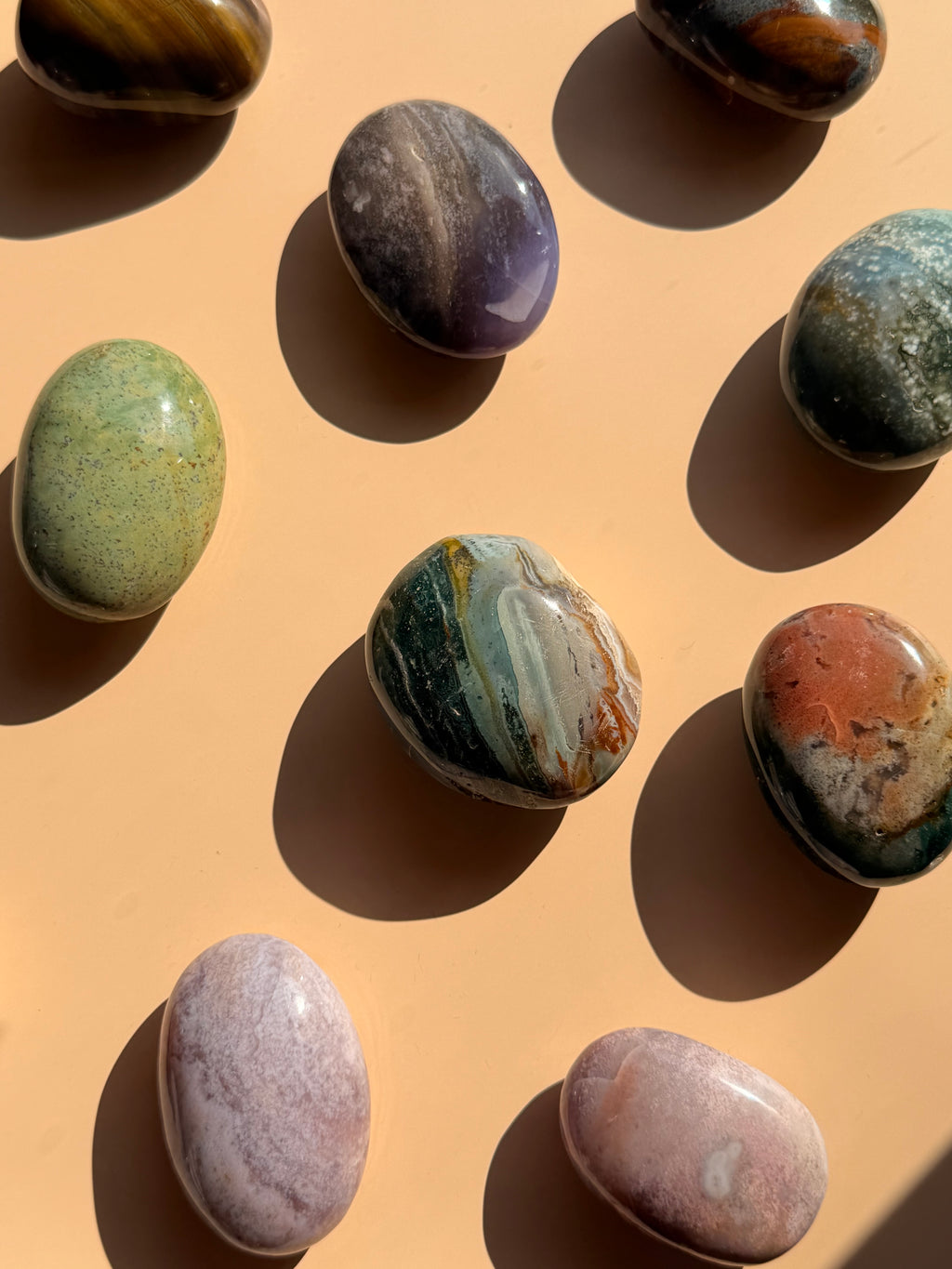 Pick your own - Ocean jasper palm stones