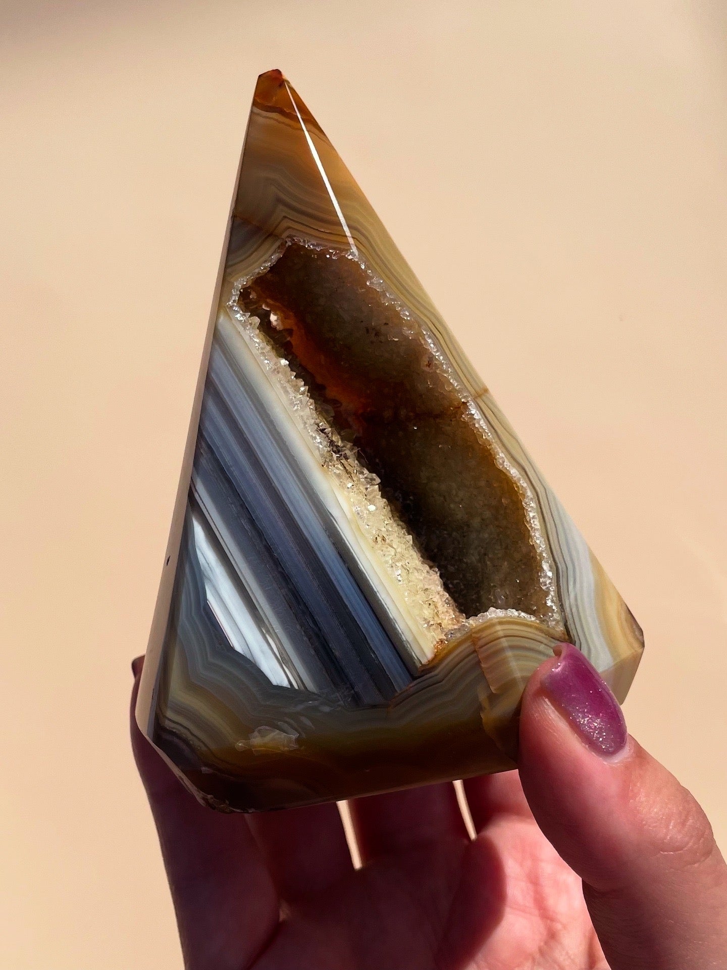 Brazilian Agate Diamond Head
