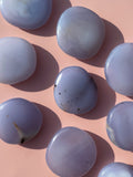 Blue Chalcadony Flat Stones