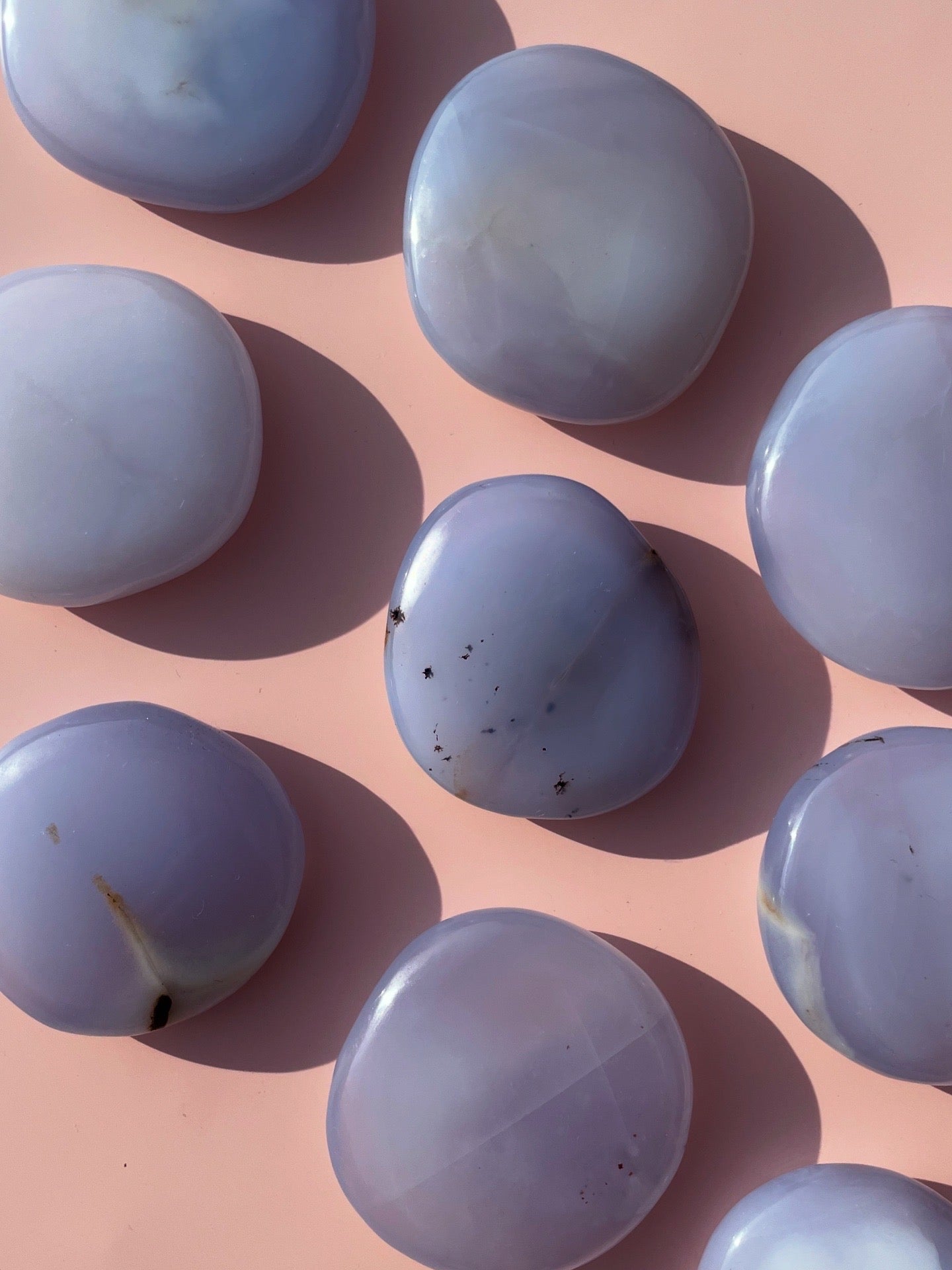 Blue Chalcadony Flat Stones