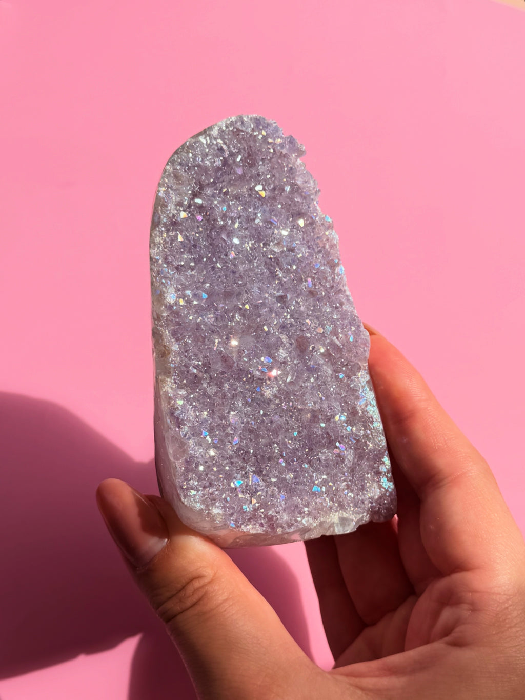 Aura amethyst cut base from Brazil - 318g