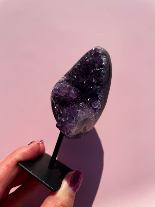 Brazilian Amethyst Freeform On Stand - small