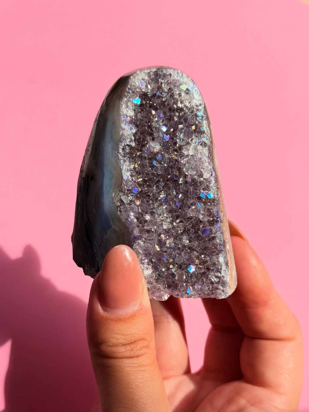 Aura amethyst cut base - 231g