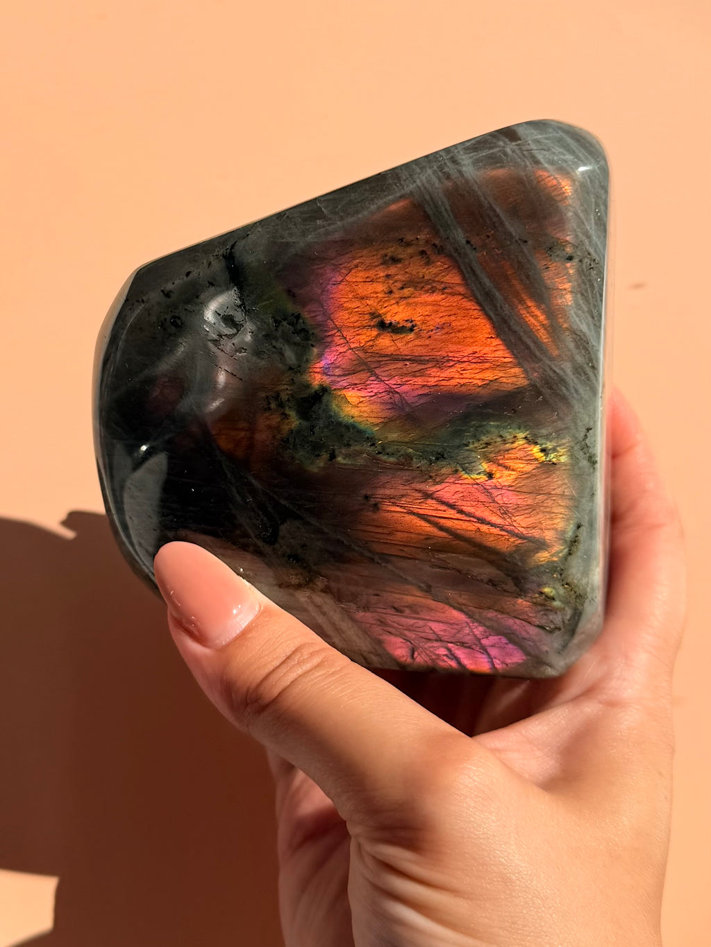 Sunset labradorite Freeform 973g