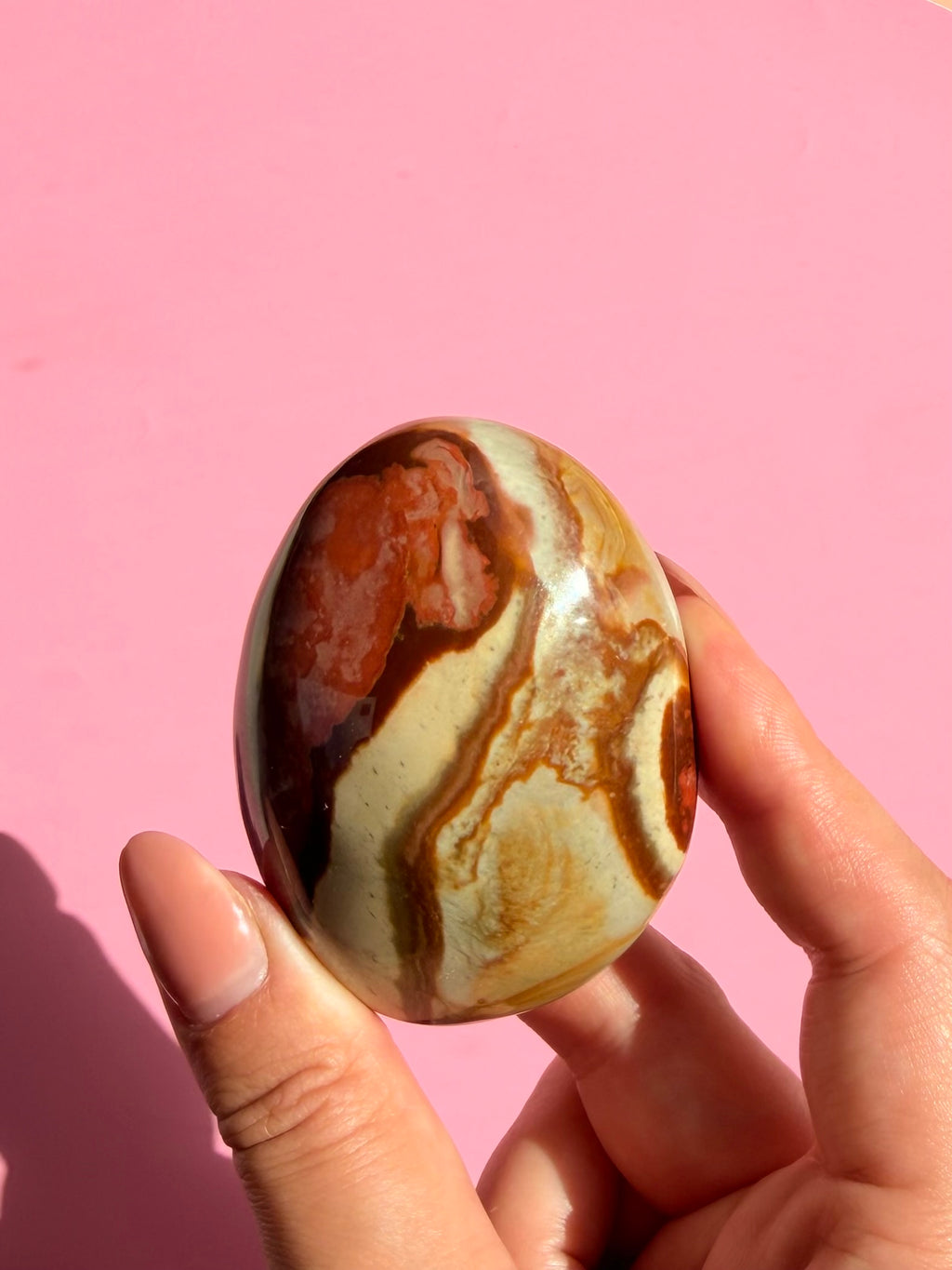 Polychrome Jasper Palm stones - Choose your own