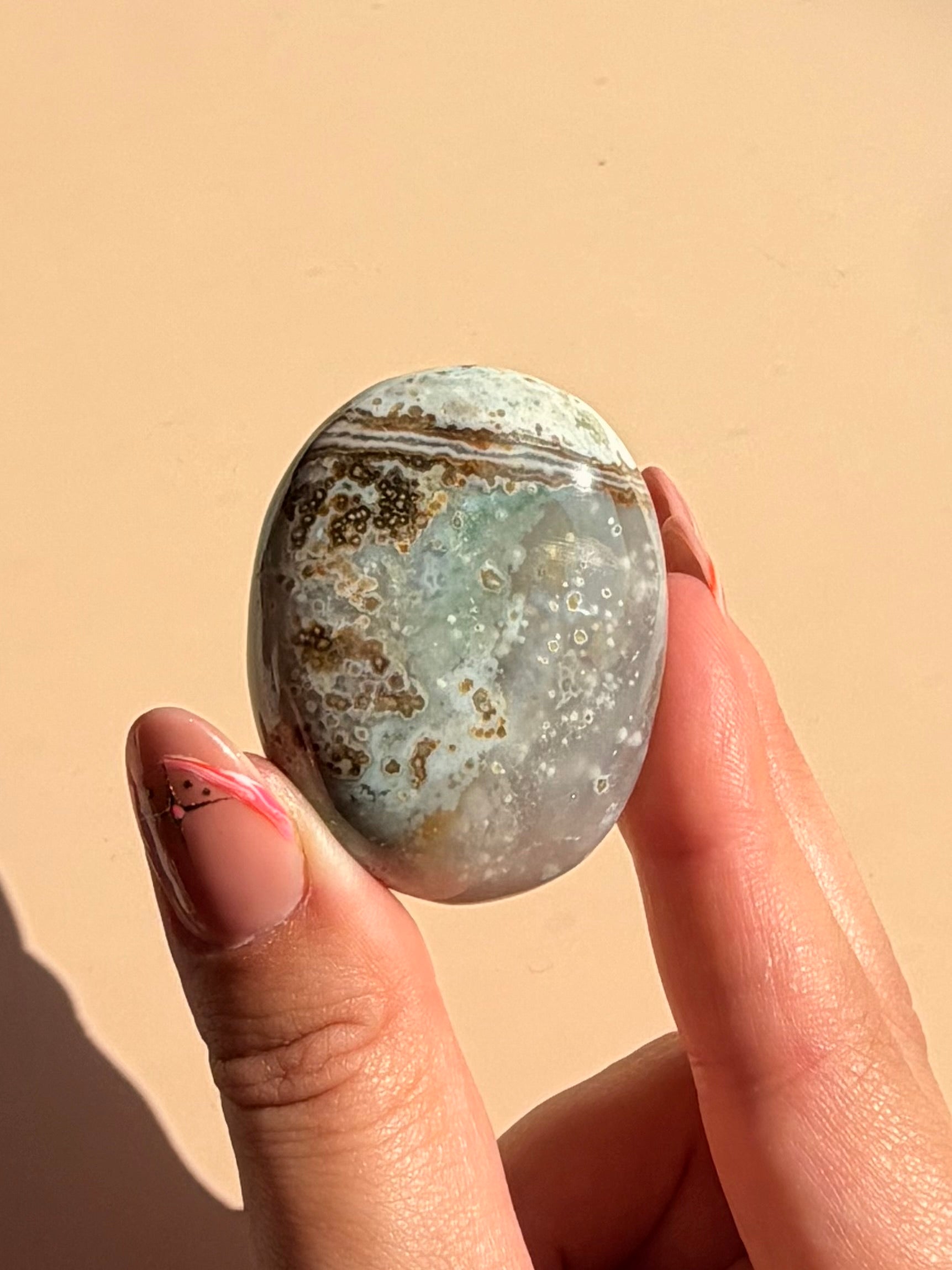 Pick your own - Ocean jasper palm stones