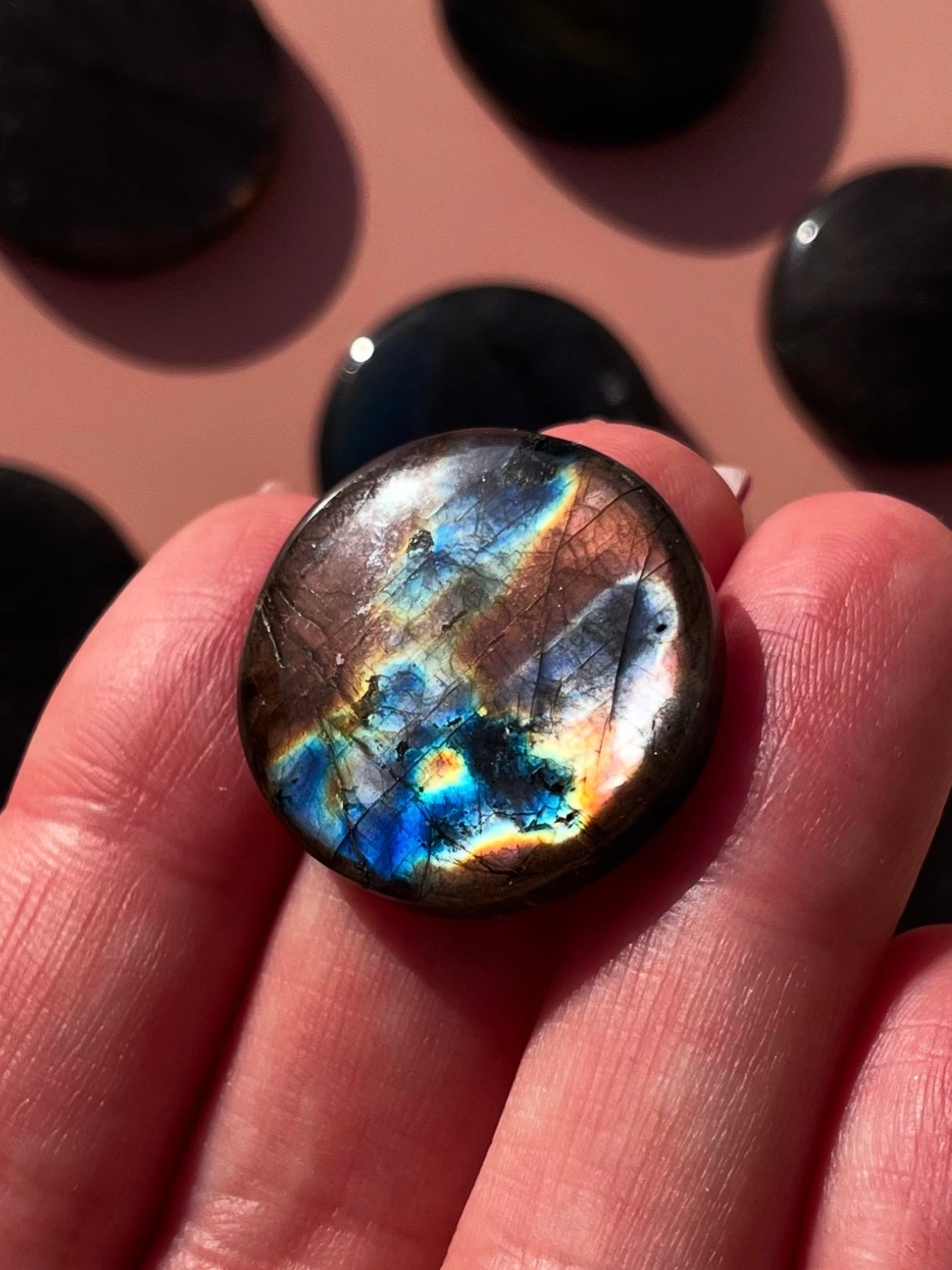 Small Labradorite/Spectrolite Flat Stones