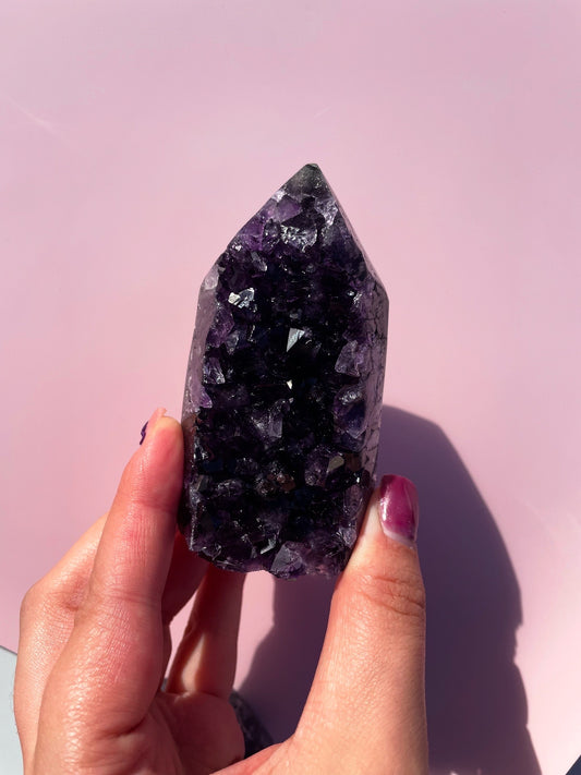 HQ Brazilian Amethyst Tower 256g