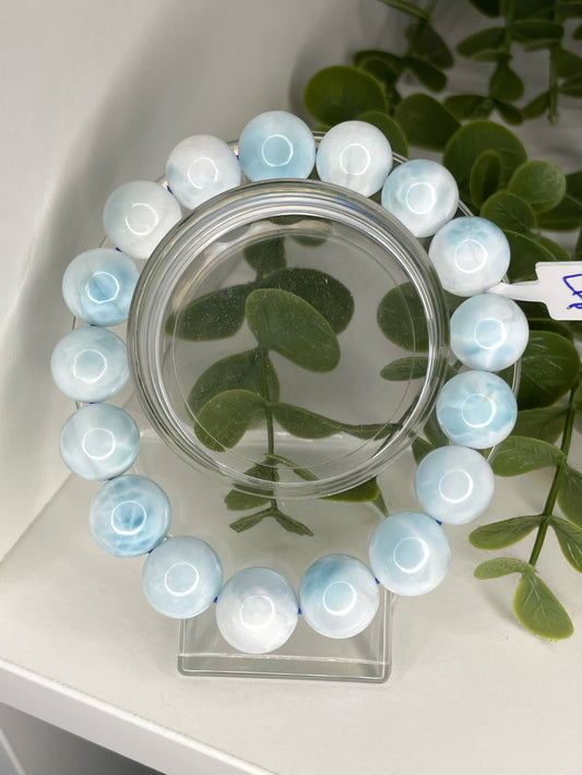 AA Grade12/13mm Larimar Bracelet