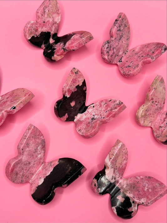 Peruvian Rhodonite 3D Butterfly
