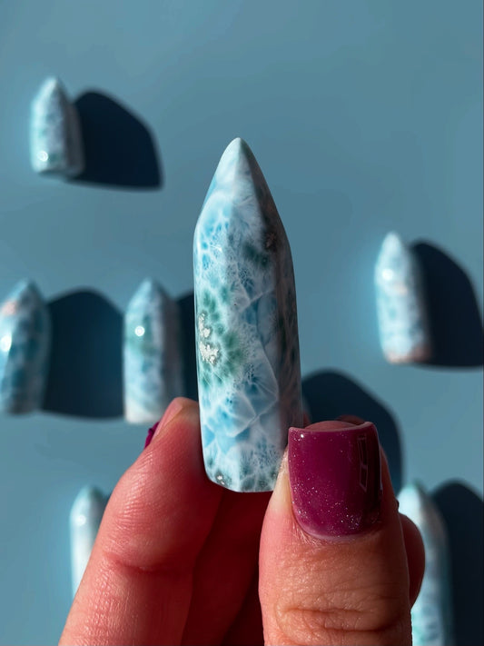 AAA Grade Mini Larimar Tower 21g (Coral Dream)