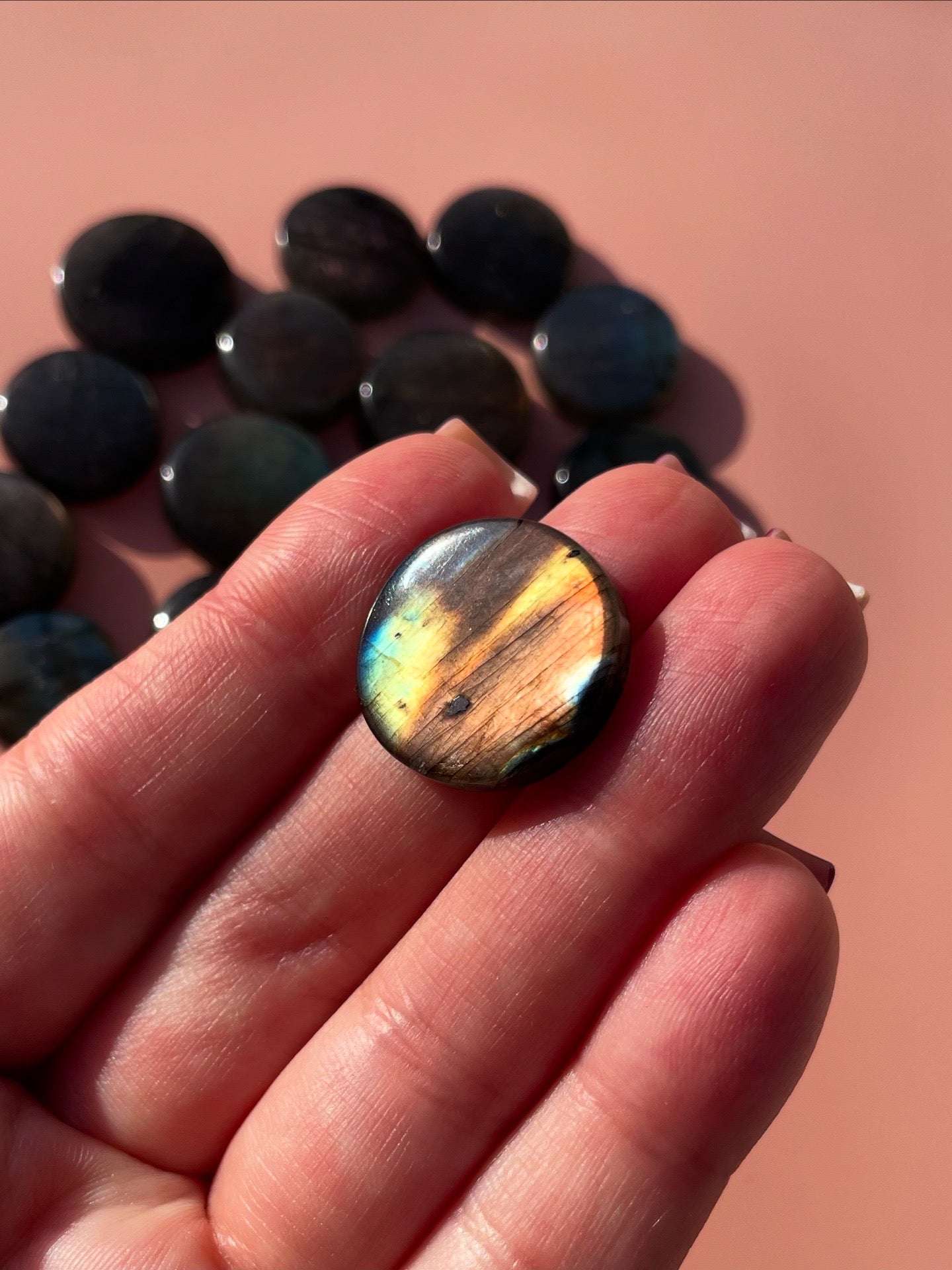 Mini Labradorite/Spectrolite Flat Stones