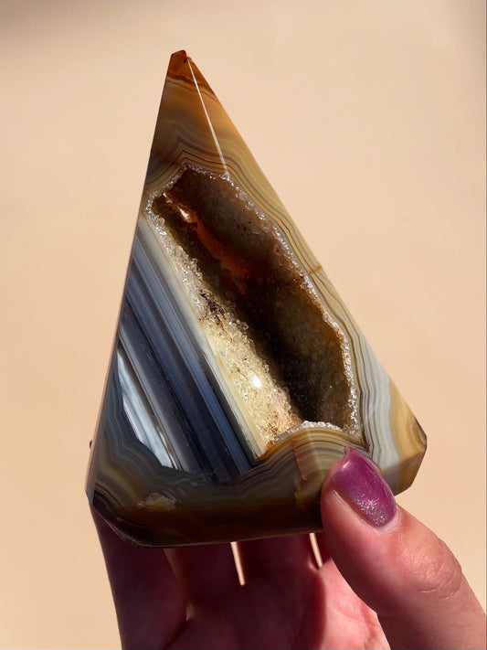 Brazilian Agate Diamond Head