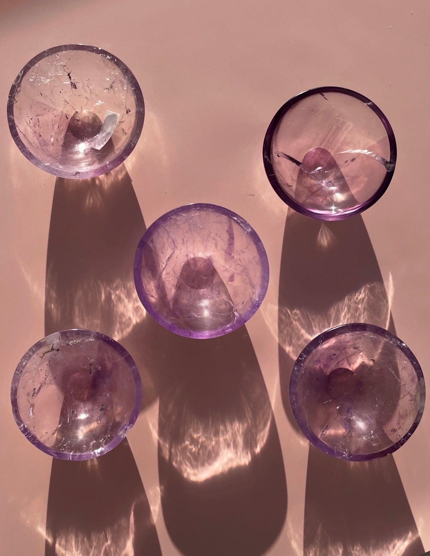 2 inch Round Brazilian Amethyst Bowl