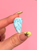 AA Grade Larimar Angel Wing Carving