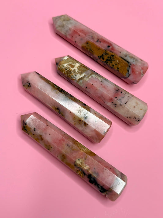 Peruvian Pink Opal Towers