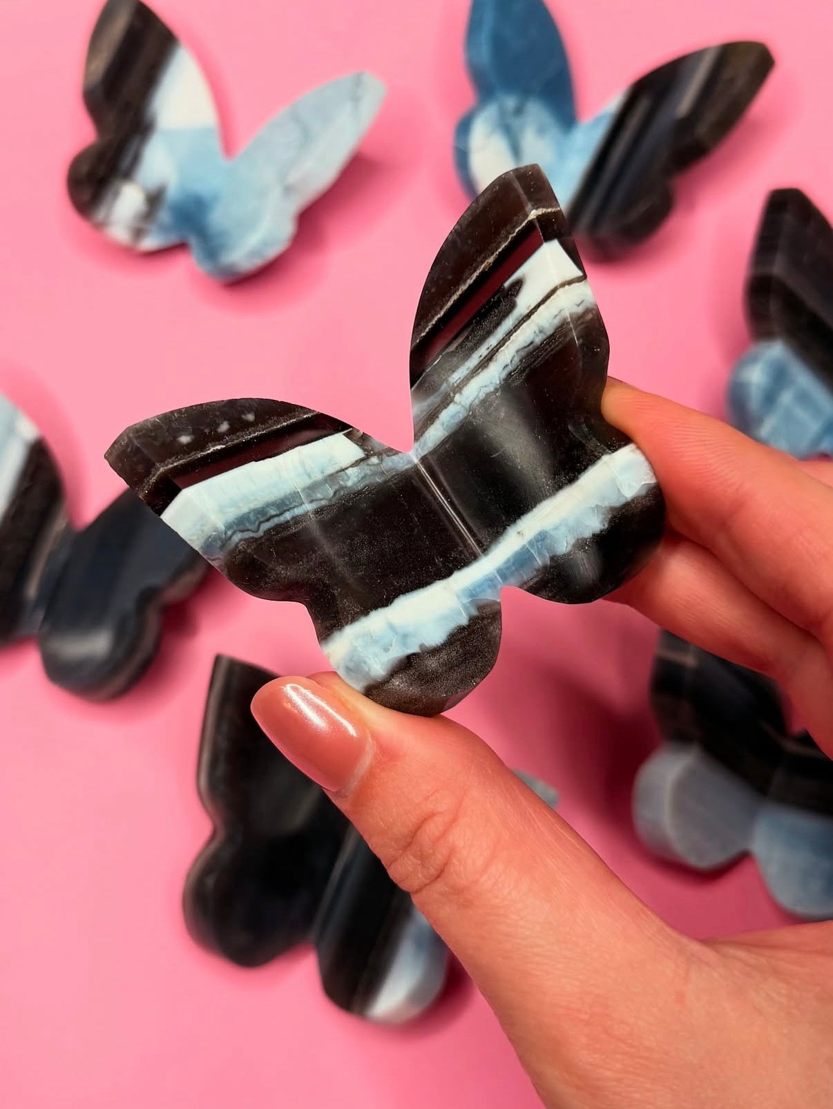 Blue Opal 3D Butterfly