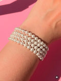 Pearl shell 6mm Crystal Bracelet