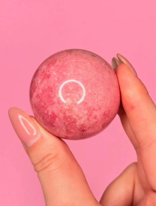 Rare Pink Thulite Sphere