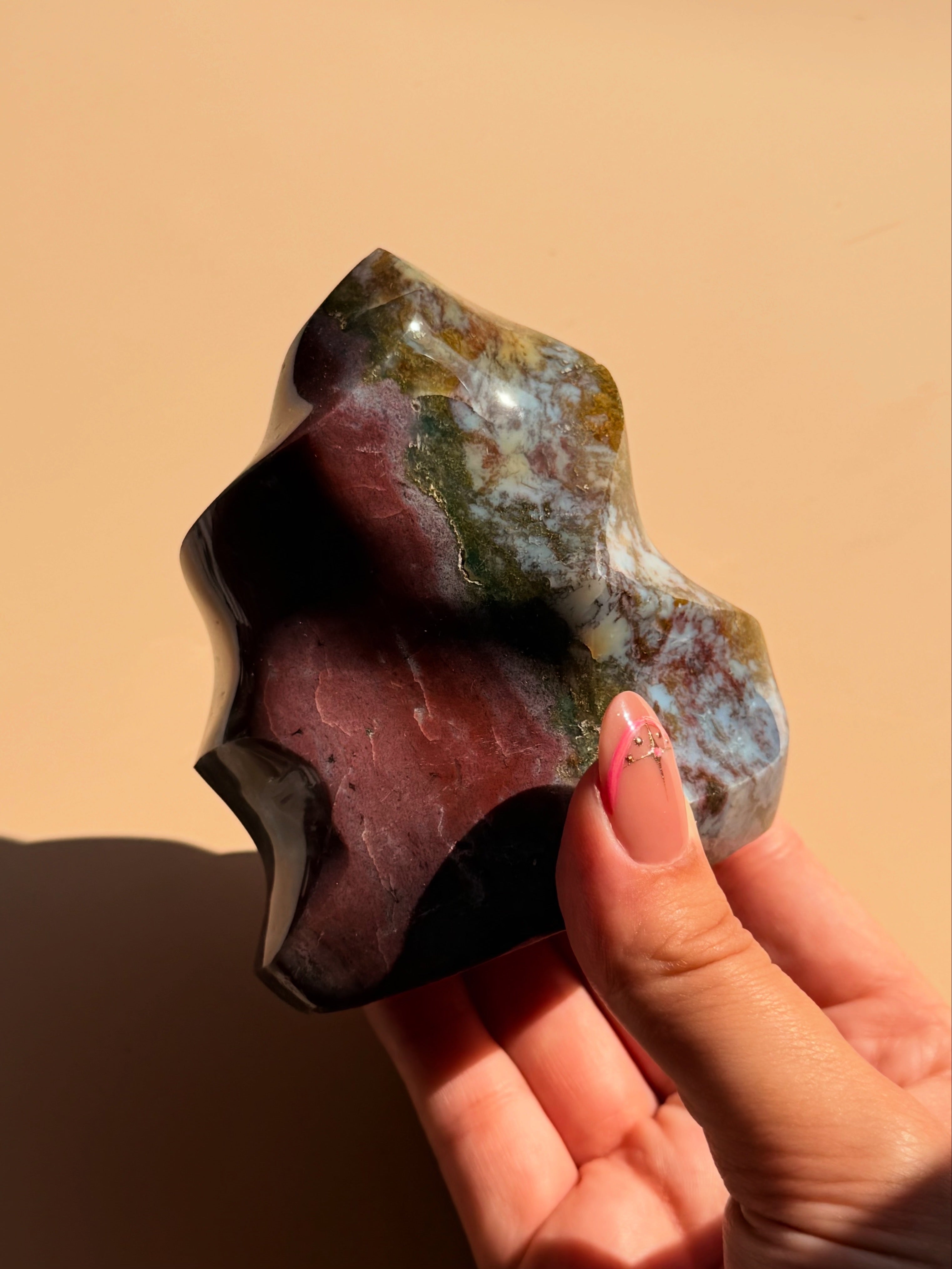 Ocean jasper abstract flame  - 456g