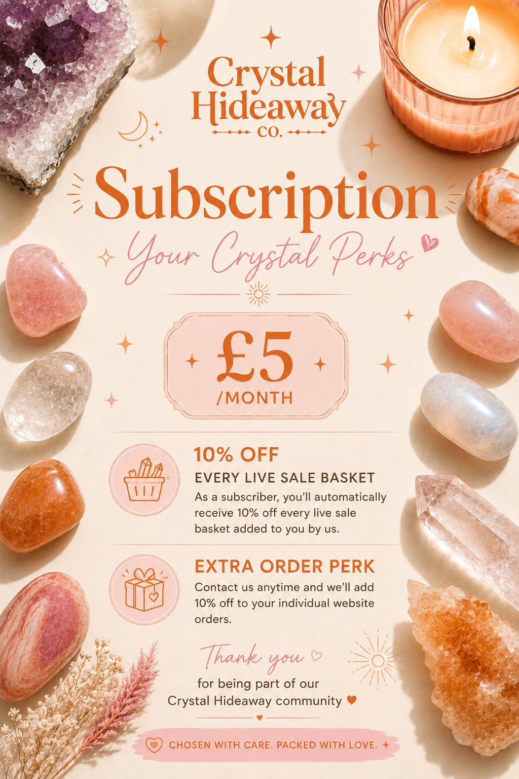 Crystal Hideaway Subscription