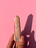 Peruvian pink opal tower