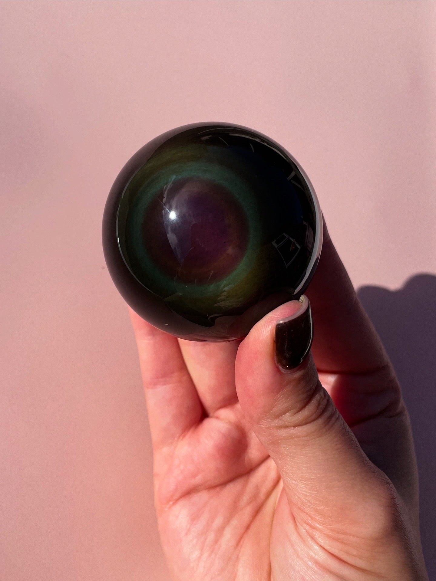 HQ Rainbow Obsidian Sphere