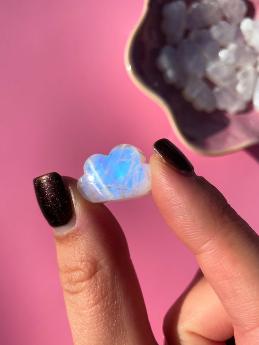 High Quality Moonstone Cloud Mini Carvings