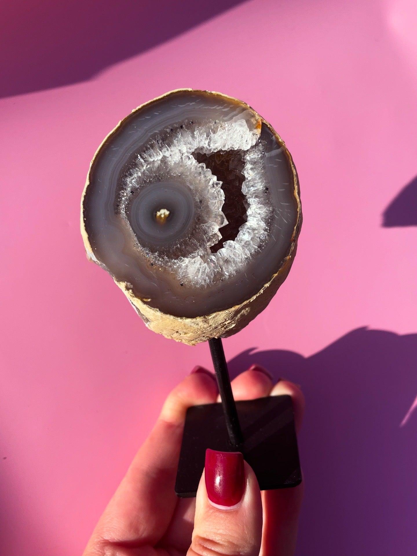 Brazilian Agate on stand