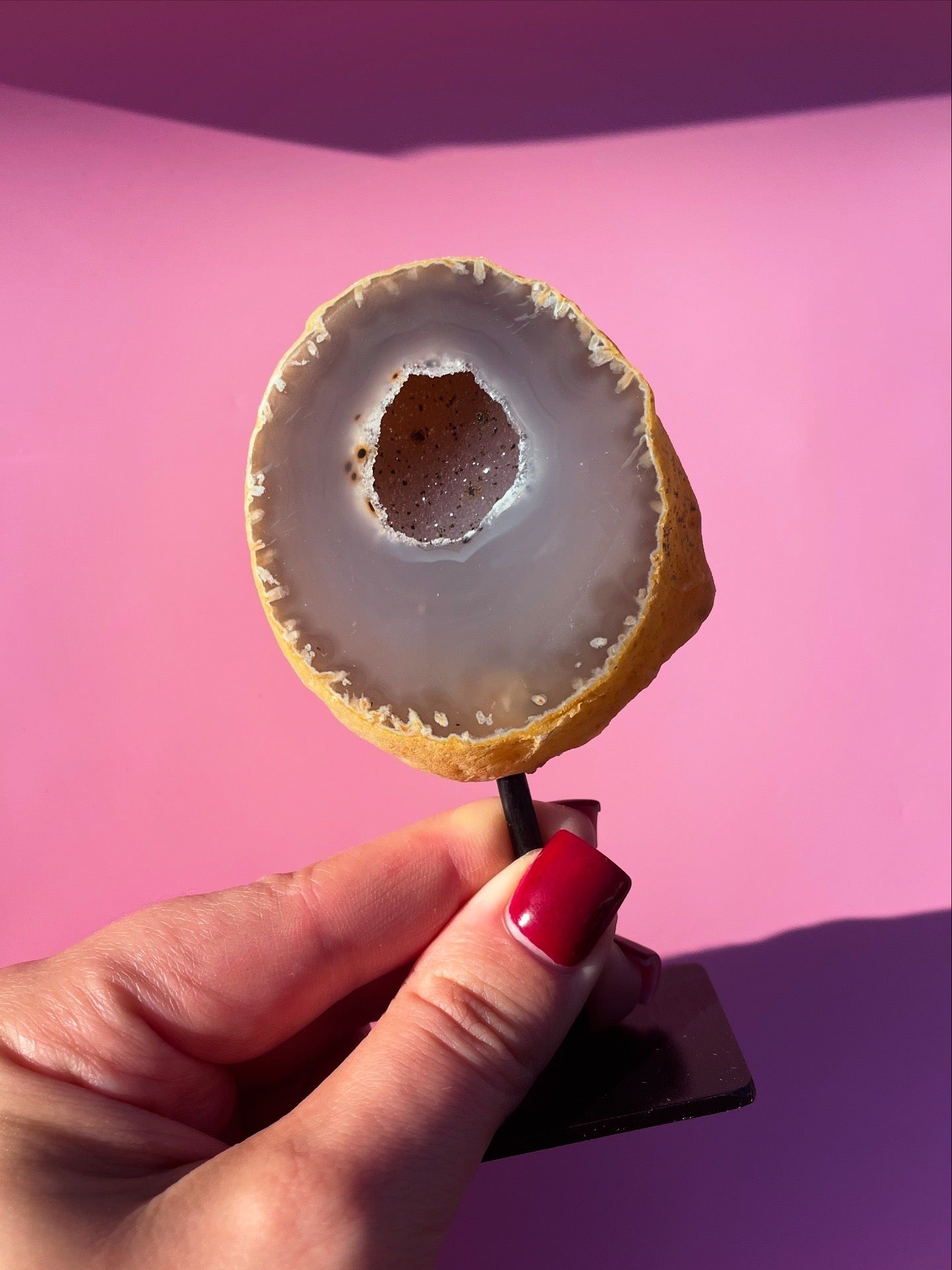 Brazilian Agate On Stand